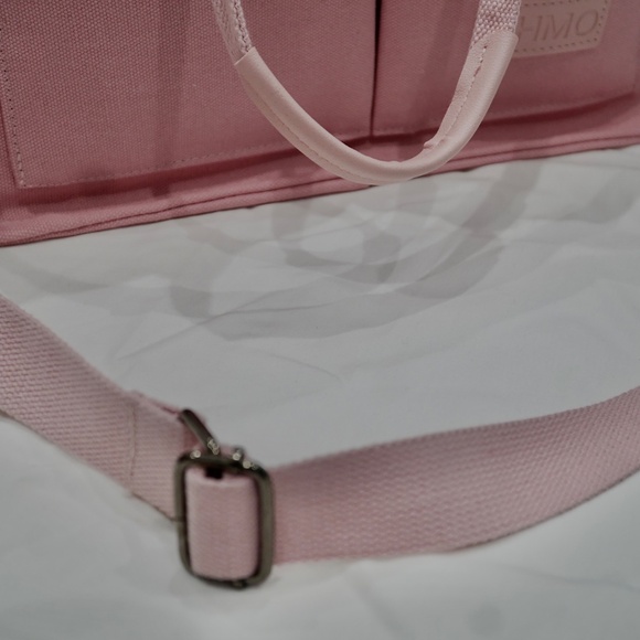 Tote Bag for Women with Compartments, Large Canvas Tote Pink ZHMO laptop bag - Picture 2 of 16